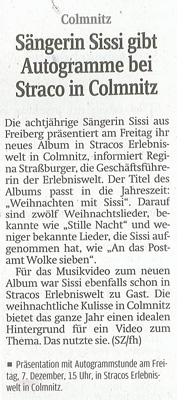  Artikel in der Sächsischen Zeitung vom 6. Dezember 2012 